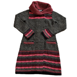 PER UNA Chunky Knit Long Wool Blend Sweater Jacket Cardigan, Small